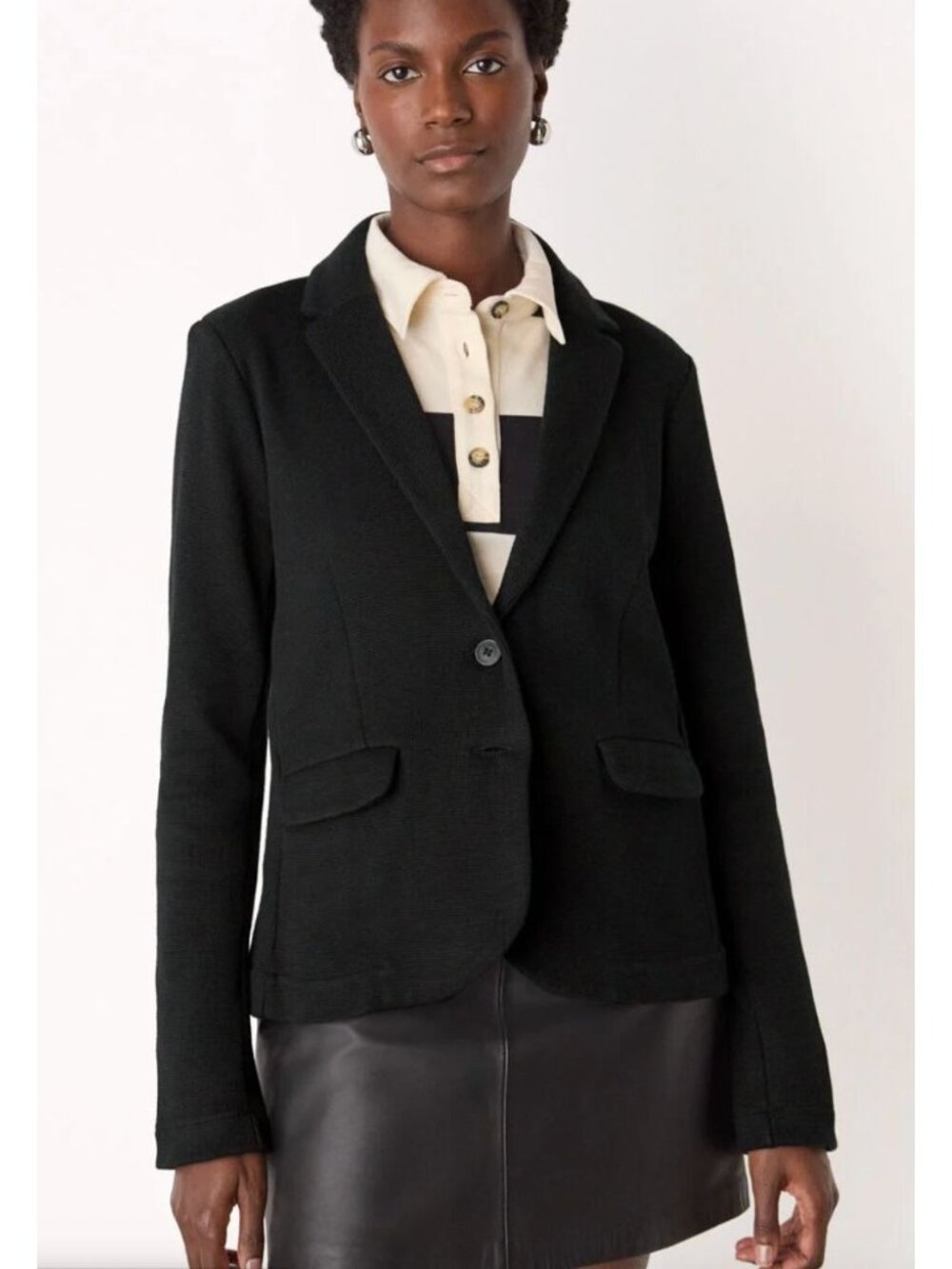 Whistles Black Slim Jersey Jack Size 2
